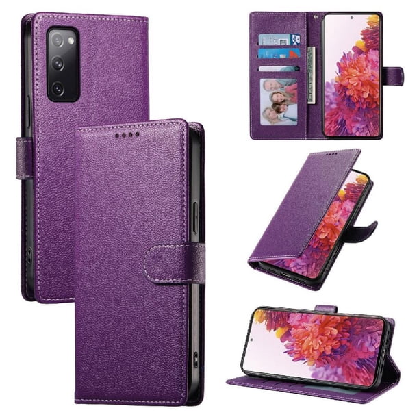 Funda para FOXDOCK Samsung Galaxy S20 FE– Cuero Premium, 3 ranuras para tarjetas, Protección contra impactos