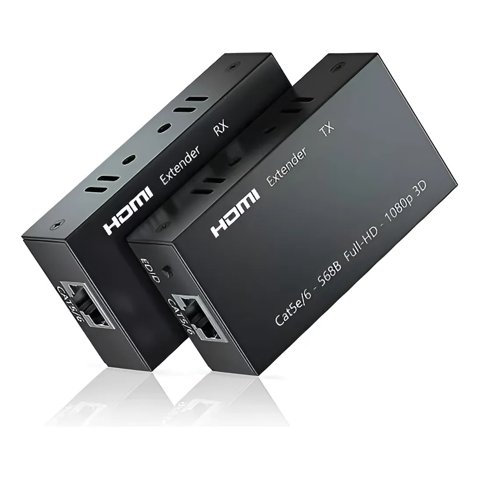 Genérica - Extensor Hdmi De 60 Metros Cable De Red Rj45 Cat5E/6E 1080P