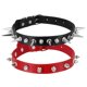thumbnail image 1 of Collares con Picos, Collar de Cuero con Enlace de Picos de Metal para Mujeres, Negro, Rojo, 2 Piezas, 1 of 6