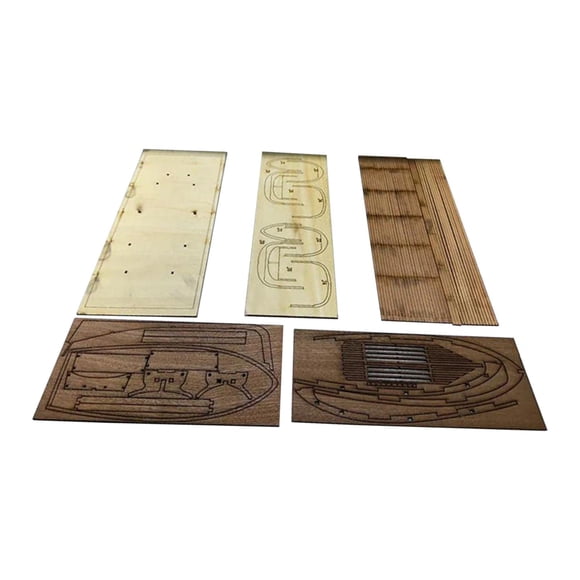 Kit De Modelo De Barco De Madera Sin Terminar, Decoración De Mesa, Artesanía En Madera Para El Hogar, 138 Mm