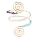 thumbnail image 3 of Pulsera de Brazo Línea en Espiral Regalo Elegante Brazalete en Espiral Decorativo Brazalete de Brazo Abierto, 3 of 5