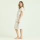 thumbnail image 2 of Camisa de Dormir Tradicional Maria Blanco Estampado, 2 of 3