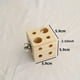 thumbnail image 1 of Fun and Stimulating Parrot Tabletop Puzzle: Bird Wooden Block Chewing Toy For Foraging Training, 1 of 3