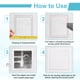thumbnail image 4 of Panel de Acceso para Paneles de Yeso Uxcell 13x13 Pulgadas, Cubierta de Agujero de Pared con Marco de Aluminio Puertas de Acceso de Plomería con Cerradura de Leva para Pared y Techo, Blanco, 4 of 7