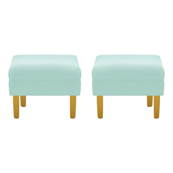 Set Pouf Sky 1c Felpa 01 Verde Agua