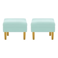 Bodevir - Set Pouf Sky 1C Felpa 01 Verde Agua