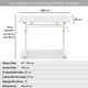 thumbnail image 4 of Escritorio con Altura Ajustable 100x60x63-86cm Funcional Tenerife Blanco, 4 of 8