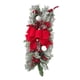 thumbnail image 5 of Guirnalda Navide?a Fácil De Colgar Con Lazo Para Puerta De Entrada, Para Bodas, Jardín, Hogar, Flocado En Rojo, 5 of 5