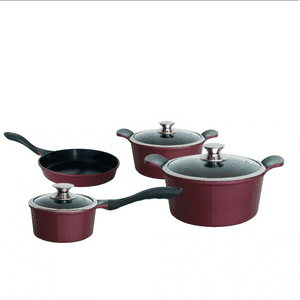 Kitchenware - Bateria De Cocina 9 Piezas Berries Aluminio Fundido