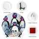 thumbnail image 3 of Pingu Plato decorativo de porcelana fina (bone china), plato decorativo de cerámica para hogar, oficina, soporte de pared, platos decorativos para dormitorio - 6 pulgadas (15 cm), 3 of 6