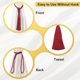 thumbnail image 4 of Uxcell Sujetadores de Cortinas, 2 Paquetes de Sujetadores Elegantes Hechos a Mano con Borlas, Clips Decorativos para Ventanas, Rojo Oscuro, 4 of 7