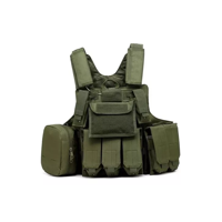 Genérico - Chaleco Táctico Militar Airsoft Cira, Color Verde