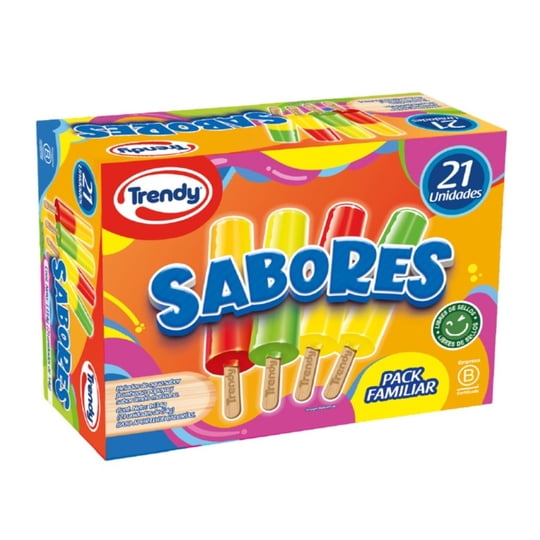 Helado Sabores Multipack Caja 21 un de 54 g Trendy