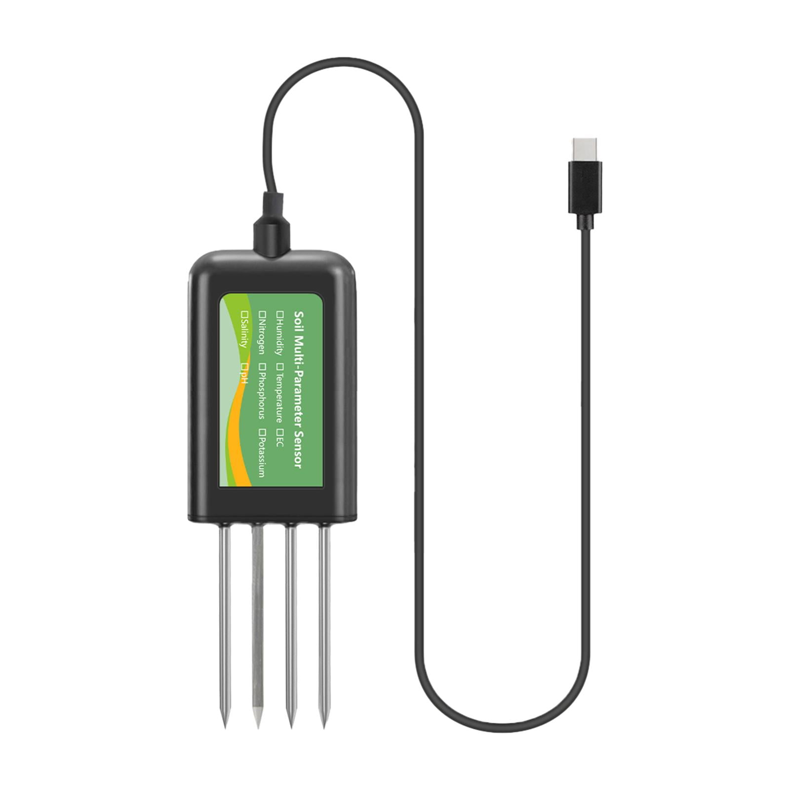 Ioensy - Medidor De Ph De Suelo 8 En 1, Versátil Y De Temperatura Para Plantaciones En Invernaderos.