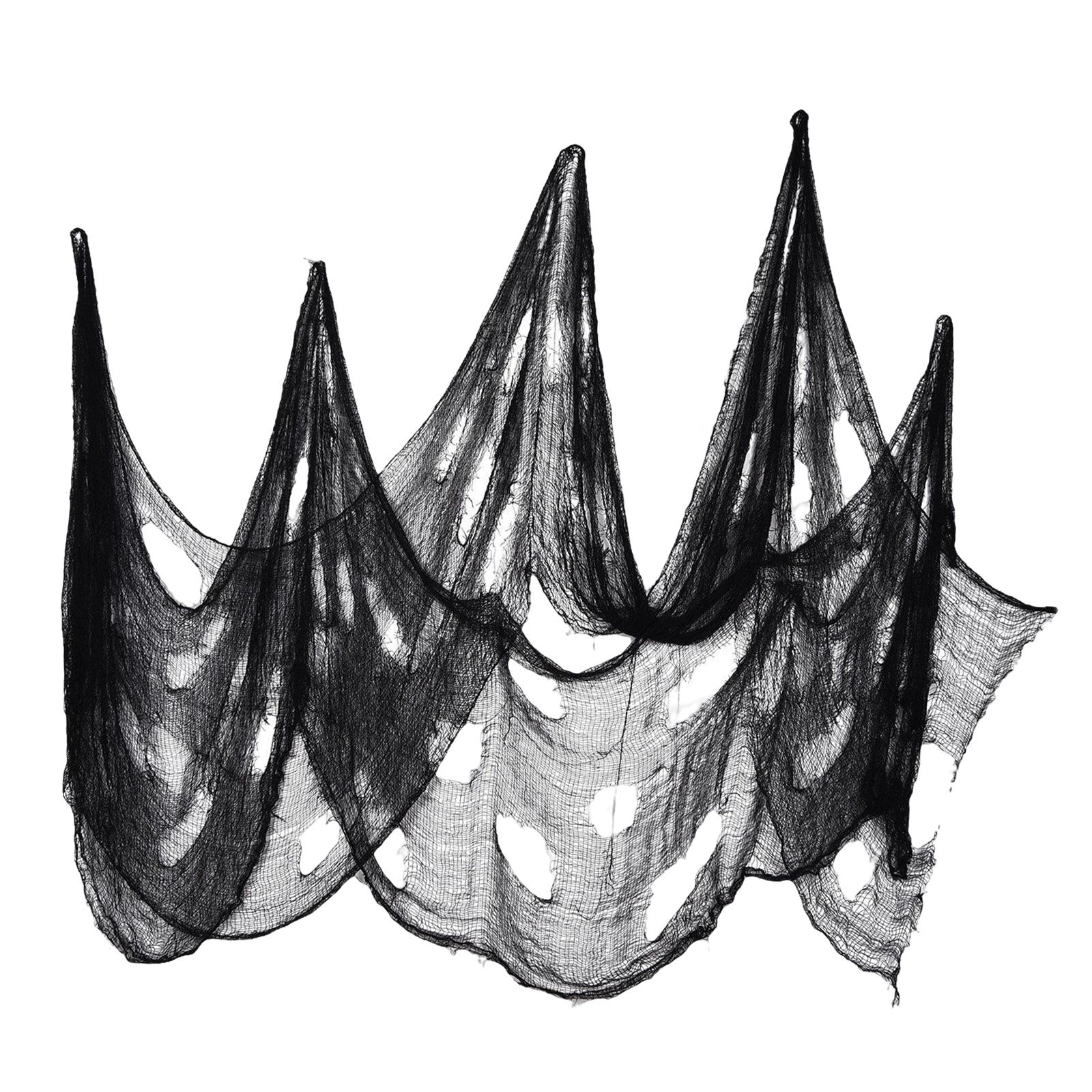 Magideal - Decoración Colgante De Fiesta De Tela Espeluznante De Halloween, Gasa De Uso Múltiple Encantada, Decoración De Halloween Espeluznante Y Espeluznante P