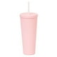 thumbnail image 3 of Pack De 6 Vasos Rosa Plastico Tipo Starbucks Con Bombilla Y Tapa, 3 of 5