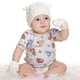 thumbnail image 5 of Conjunto de gorro y guantes de invierno para recién nacidos, niñas y niños, 5 of 5