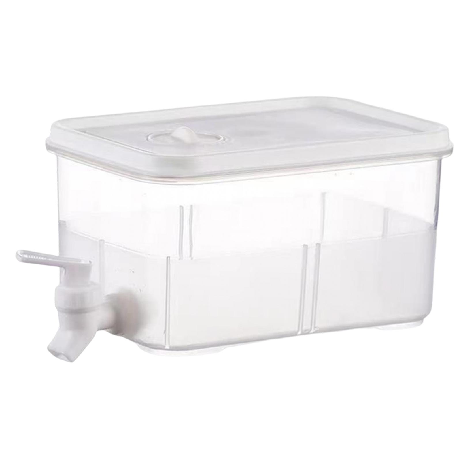 Magideal - Dispensador De Bebidas De Plástico Para Refrigerador, Dispensador De Bebidas Heladas Con Grifo, Dispensador De Jarra De Agua Potable, Hervidor Frío , 5L