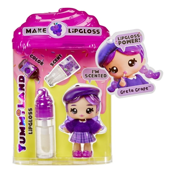 Lipgloss Doll Yummiland Greta Grape Kit de Brillo de Labios
