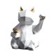 thumbnail image 2 of Estatuilla De Resina De Gato De La Suerte Estatua De Escultura De Animal Realista Decoración Del Hogar Blanco, 2 of 5