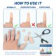 thumbnail image 5 of Protectores de gel para dedos MasterMo Silicone, 10 unidades, Nude M, 5 of 6