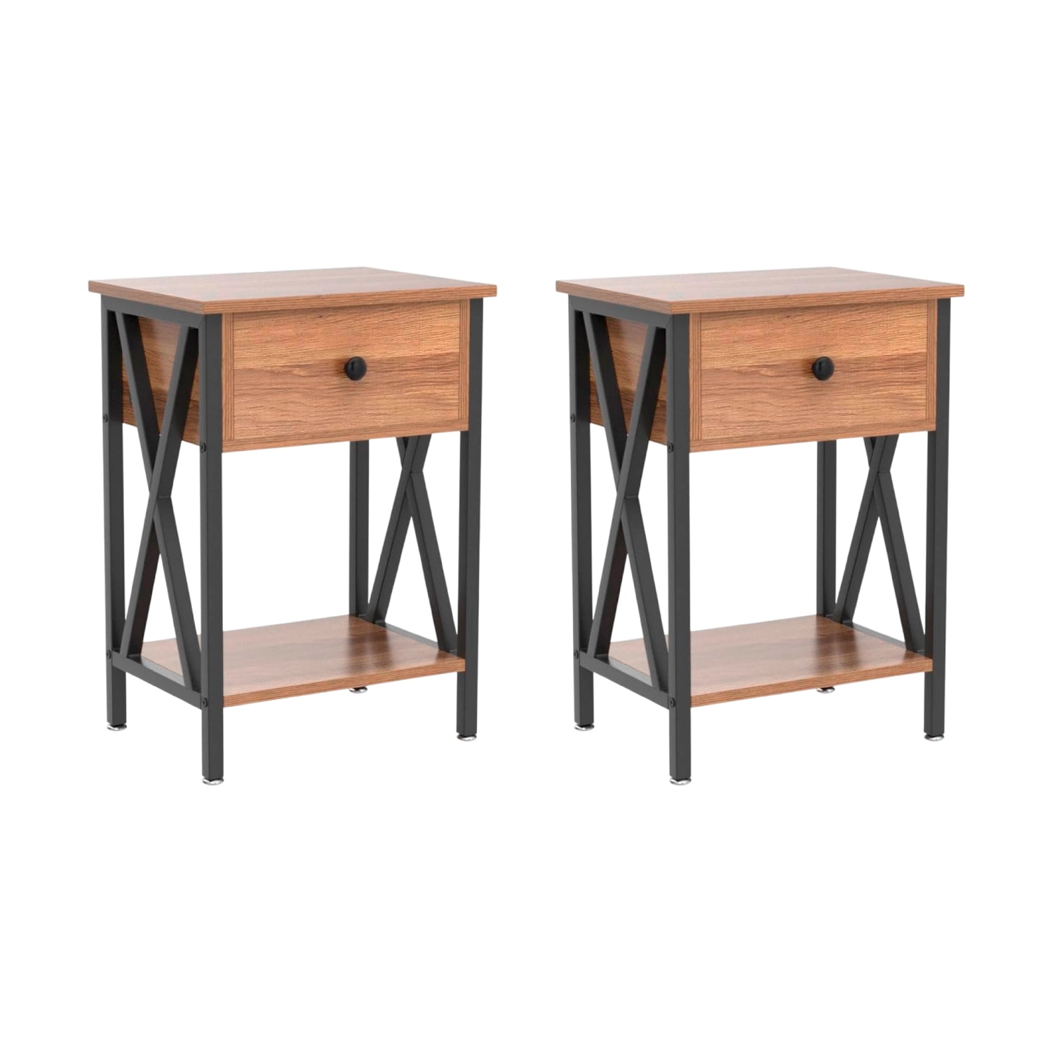 Klik Muebles - Pack De 2 Veladores Industrial Cross