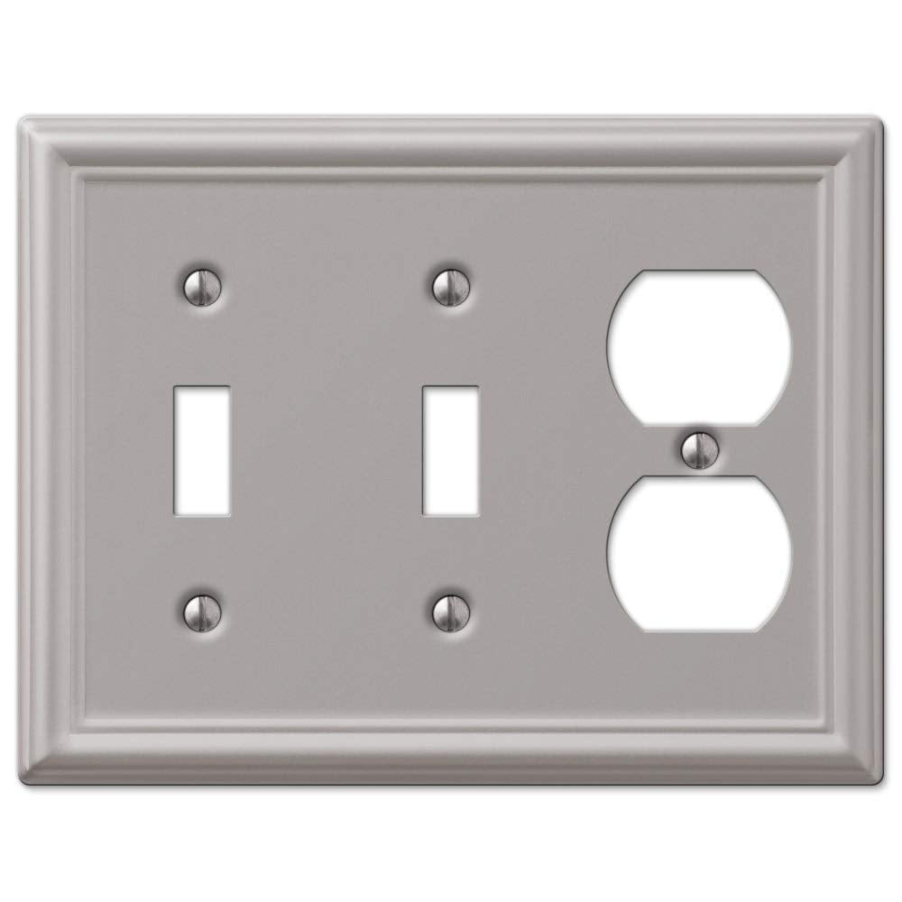 Placa De Pared Amerelle Chelsea Steel Con Doble Palanca O Dúplex Individual