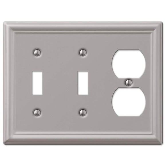 Placa de pared AMERELLE Chelsea Steel con doble palanca o dúplex individual