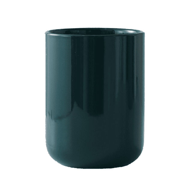 Soporte para utensilios de cocina, soporte para utensilios de cocina para encimera, recipiente de cerámica color blanco crema.