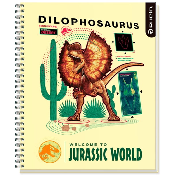 Cuaderno rhein univ jurassic world 100hj c7 mm | Lider