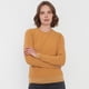 thumbnail image 3 of Sweater Mujer Cerrado Trenzado Color Mostaza Corona, 3 of 5