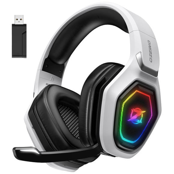 Auriculares para juegos Ozeino inalámbricos de 2,4 GHz para PC PS5 PS4 Switch