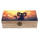 thumbnail image 1 of Caja Organizadora de Madera Rústica Fiesta del Gato Negro Desmarcar, 1 of 6