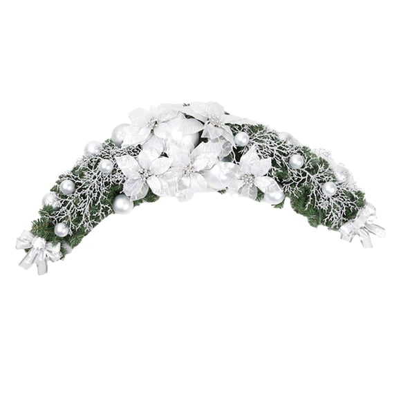 Arco De Boda Flores Hojas Verdes Botín Floral Para Telón De Fondo Festival Ceremonia Plata