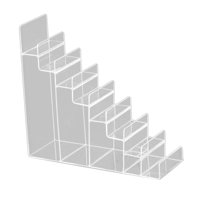 Ioensy - Soporte De Exhibición Cosmético De Los Vidrios Del Monedero Del Bolso Del Estante De Exhibición Del Elevador De Acrílico 8 Niveles