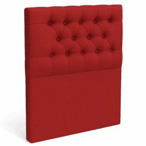 Ethan Desing - Respaldo De Cama 1.5 Plazas Rojo Capitone