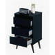 thumbnail image 1 of Velador Negro, Mesa De Noche, Mod. Odin, Mueble, Dormitorio, 1 of 4