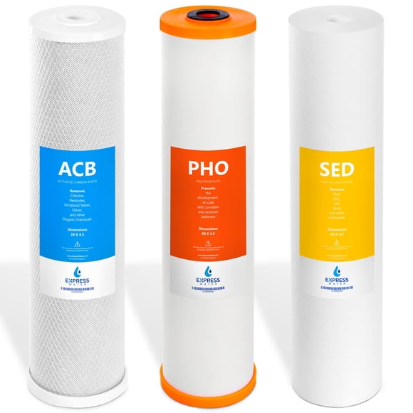 Set de filtros antiincrustantes para toda la casa Express Water de 3 etapas
