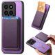 thumbnail image 5 of Funda de Cuero Magnética con Tarjetero para Xiaomi 14 Cubierta Delgada Morado, 5 of 5