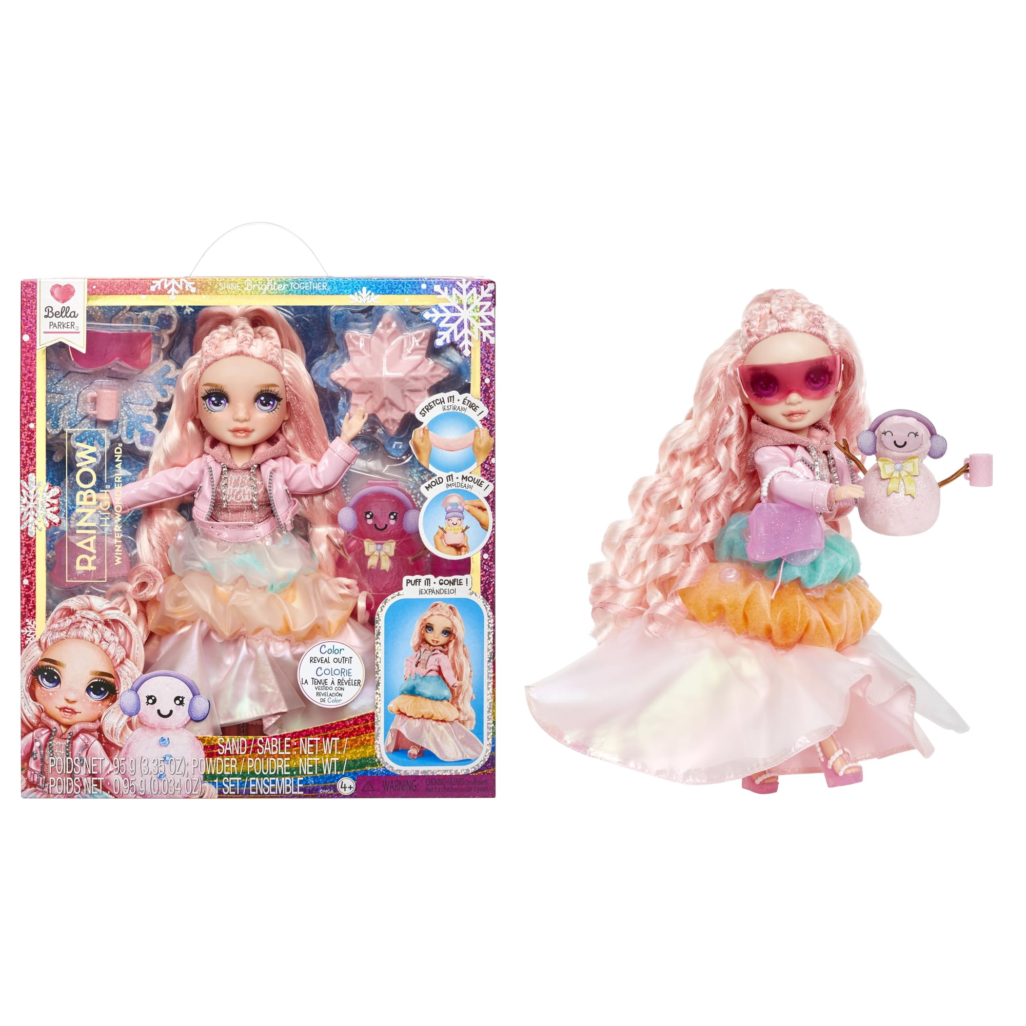 Muñeca Rainbow High Winter Wonderland Bella Rosa 11
