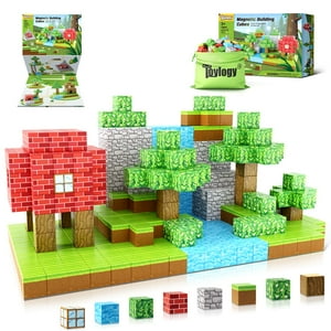 Bloques Magnéticos Toylogy Build Mine Magnet World Con 48 Piezas