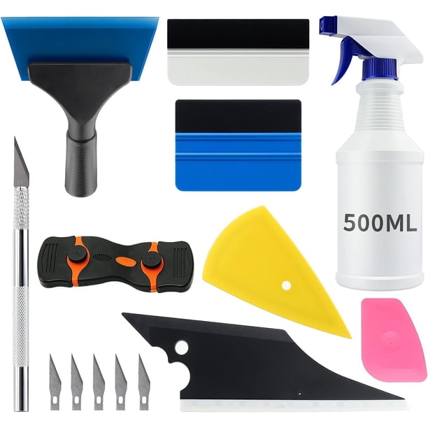 Kit de herramientas de aplicación de tintes para ventanas de coche YXGOOD (9) 9 piezas