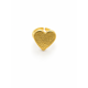 thumbnail image 2 of Anillo Ajustable Corazón Texturizado con Baño de Oro 18K., 2 of 3