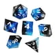 thumbnail image 4 of 7x Dados Poliédricos, Juguetes De Entretenimiento, Juego De Rol, Negro, Azul, Blanco, 4 of 5