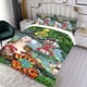 thumbnail image 3 of Es un Mundo Grande y Ancho Conjunto de sábanas temático, trío de piezas, cómodo y amigable con la piel, diseño único, regalo de decoración para el hogar para familiares, amigos y fans,135cm *200cm, 3 of 6