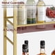 thumbnail image 5 of Carrito De Bar Rcjw4001 De Metal Dorado De 3 Niveles Para El Hogar, 5 of 9