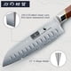 thumbnail image 2 of Cuchillo de Cocina HOSHANHO Santoku de 7" Acero de Alto Carbono con Mango de Madera, 2 of 7