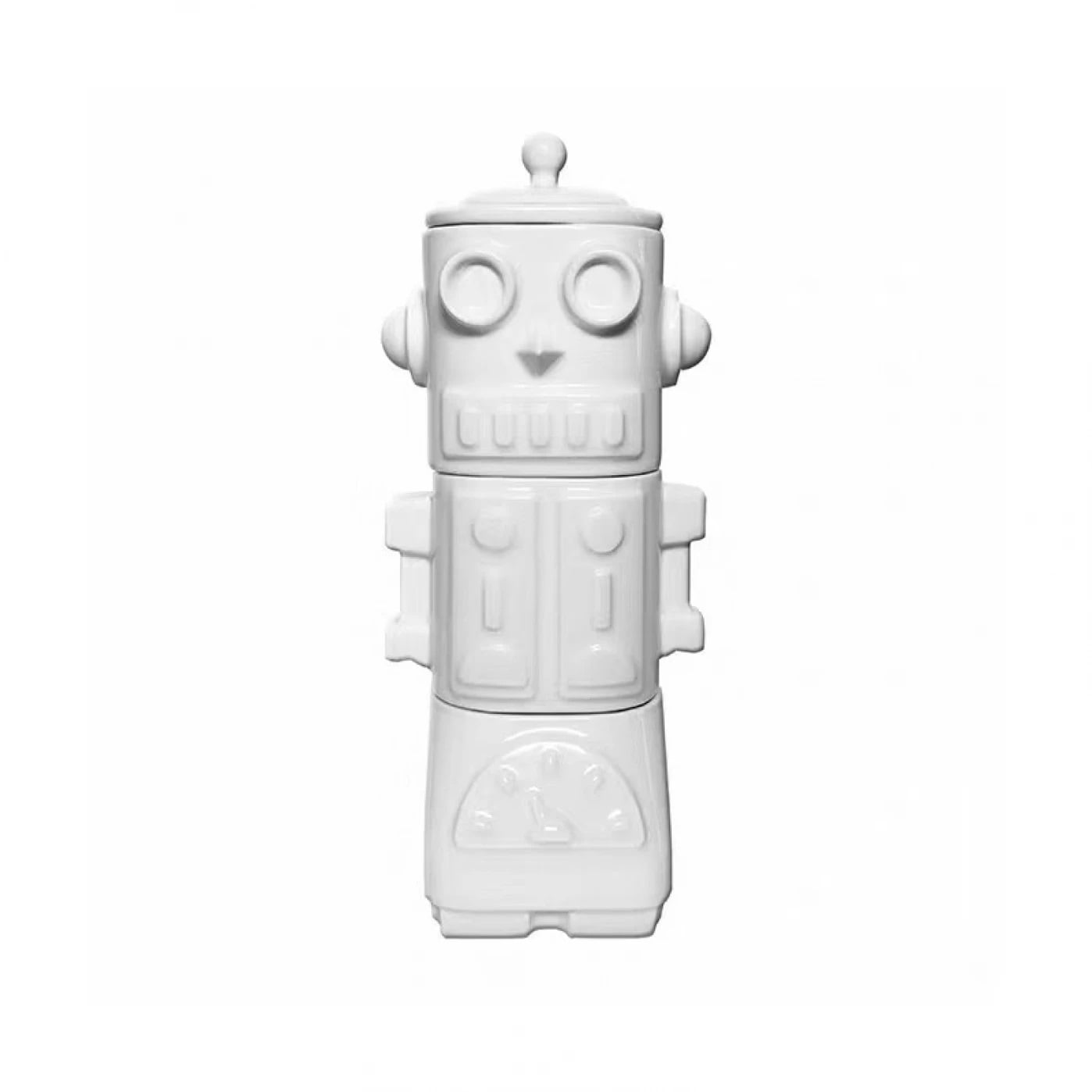 Estoykuku - Set 3 Piezas (2) Tazones Y (1) Azucarero Robot Cerámica