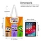 thumbnail image 5 of Babyfirst Color Crew Bolso de tela con estampado de lienzo para mujer, bolsa de compras reutilizable y estética, con cremallera interior, regalo para mujer, 35 × 40 cm., 5 of 6
