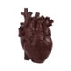 thumbnail image 1 of Estatuilla De Resina Decoración Interior Estatua De Corazón Para Estantería Oficina Chimenea Marrón Rojizo, 1 of 3